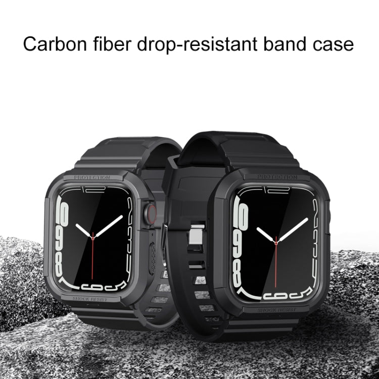 Carbon Fiber TPU Integrated Watch Band