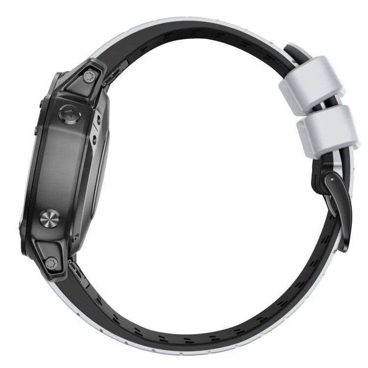 22mm Trapezoidal Quick Release Silicone Watch Band, For Garmin Fenix 7