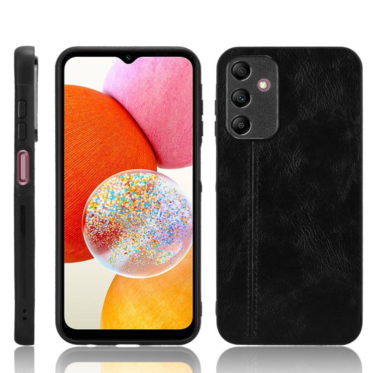 Cow Pattern Sewing Back Cover Phone Case, For Samsung Galaxy A05s 4G, For Samsung Galaxy S24 Ultra 5G, For Samsung Galaxy A05 4G, For Samsung Galaxy A15 4G, For Samsung Galaxy S24+ 5G, For Samsung Galaxy M34 5G