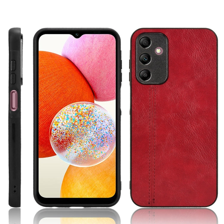 Cow Pattern Sewing Back Cover Phone Case, For Samsung Galaxy A05s 4G, For Samsung Galaxy S24 Ultra 5G, For Samsung Galaxy A05 4G, For Samsung Galaxy A15 4G, For Samsung Galaxy S24+ 5G, For Samsung Galaxy M34 5G