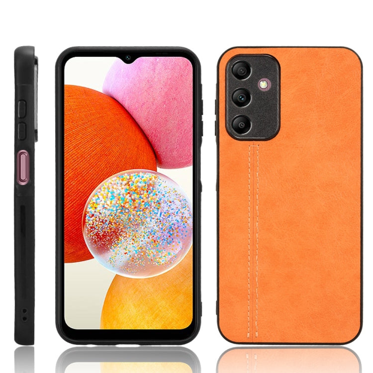 Cow Pattern Sewing Back Cover Phone Case, For Samsung Galaxy A05s 4G, For Samsung Galaxy S24 Ultra 5G, For Samsung Galaxy A05 4G, For Samsung Galaxy A15 4G, For Samsung Galaxy S24+ 5G, For Samsung Galaxy M34 5G