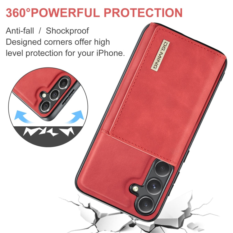 DG.MING M1 Series 3-Fold Multi Card Wallet + Magnetic Phone Case