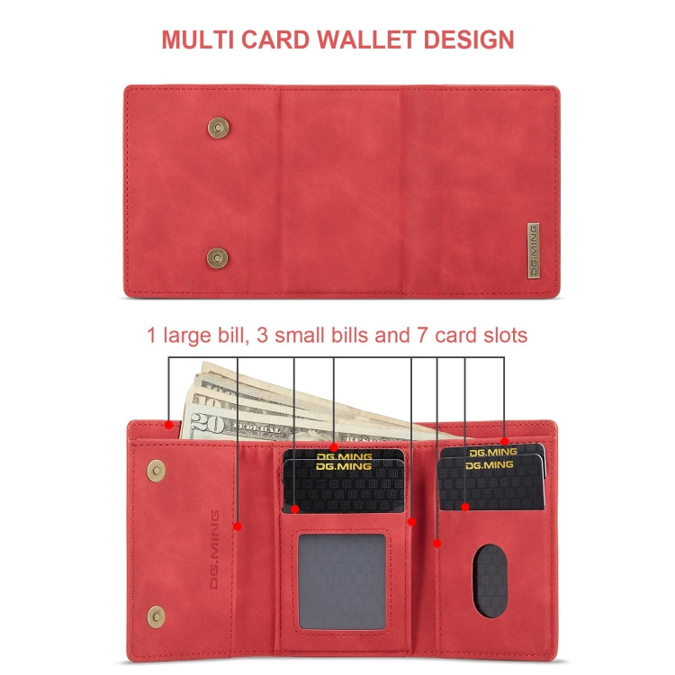 DG.MING M1 Series 3-Fold Multi Card Wallet + Magnetic Phone Case