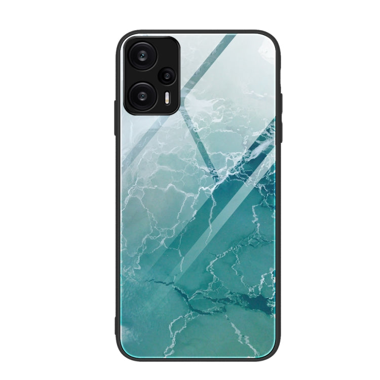 Marble Pattern Glass Protective Phone Case