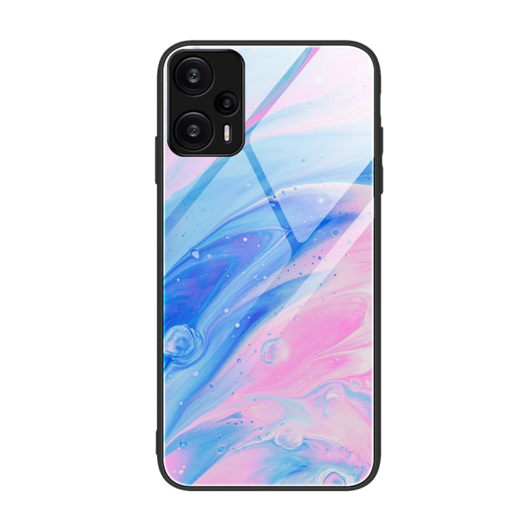 Marble Pattern Glass Protective Phone Case