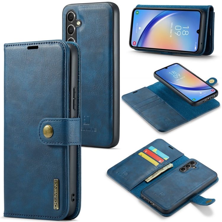 Étui en cuir magnétique amovible DG.MING Crazy Horse Texture pour Samsung Galaxy A34 5G et Samsung Galaxy A54 5G