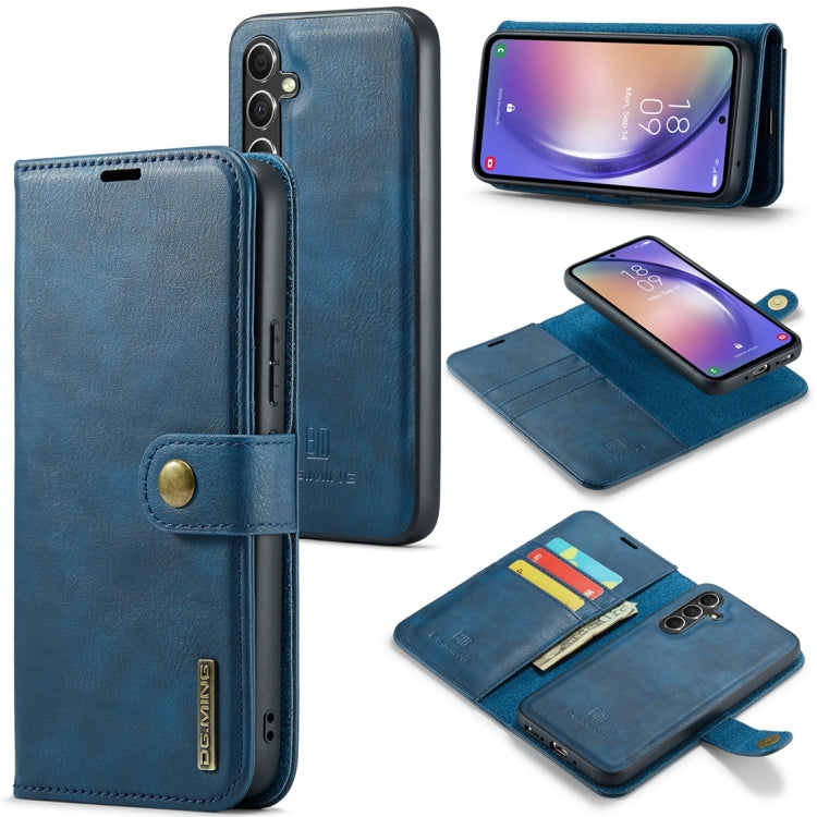 Étui en cuir magnétique amovible DG.MING Crazy Horse Texture pour Samsung Galaxy A34 5G et Samsung Galaxy A54 5G