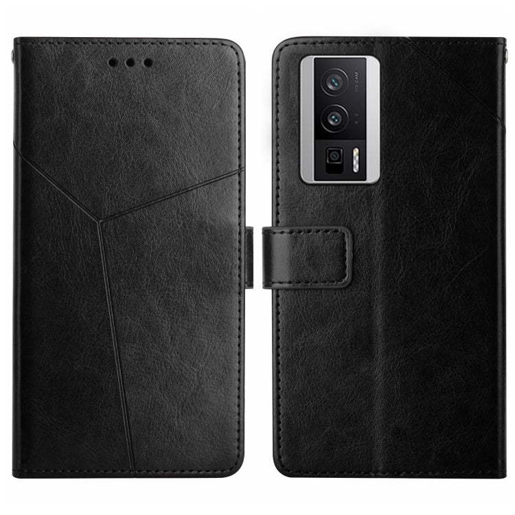 Y-shaped Pattern Flip Leather Phone Case
