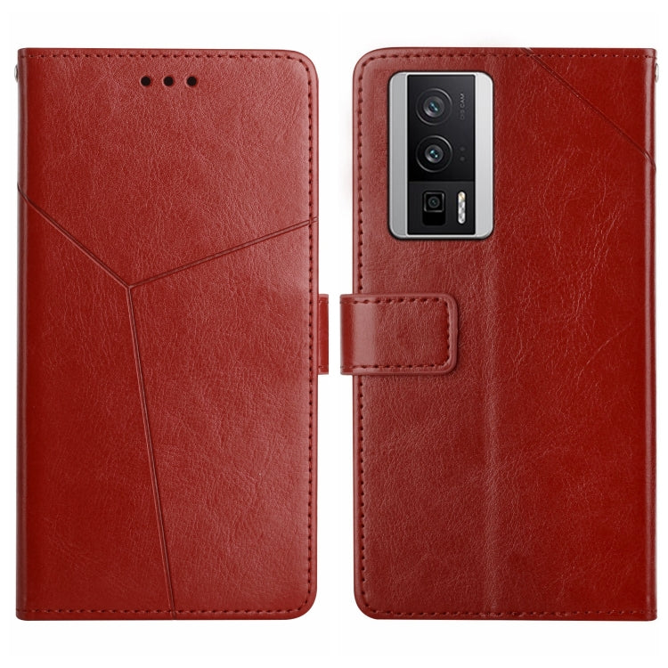 Y-shaped Pattern Flip Leather Phone Case