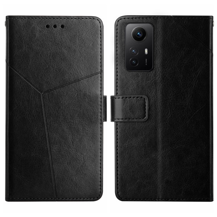 Y-shaped Pattern Flip Leather Phone Case