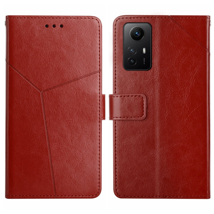 Y-shaped Pattern Flip Leather Phone Case