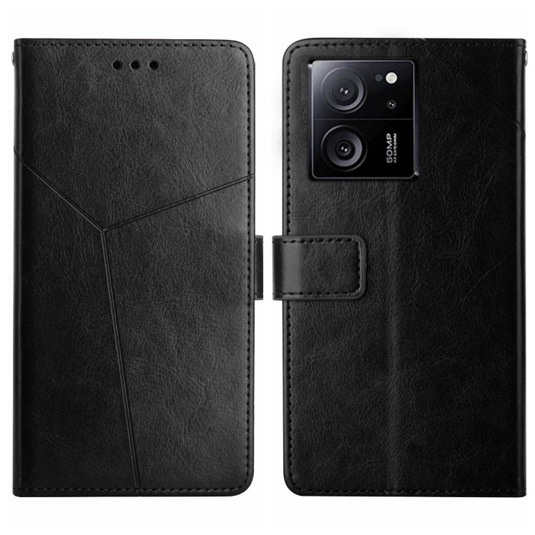 Y-shaped Pattern Flip Leather Phone Case