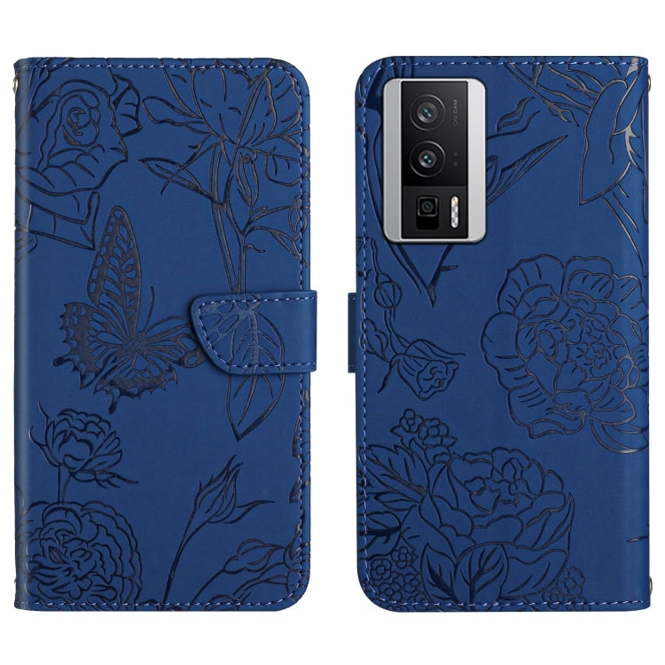 Skin Feel Butterfly Embossed Flip Leather Phone Case