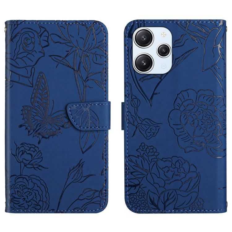 Skin Feel Butterfly Embossed Flip Leather Phone Case