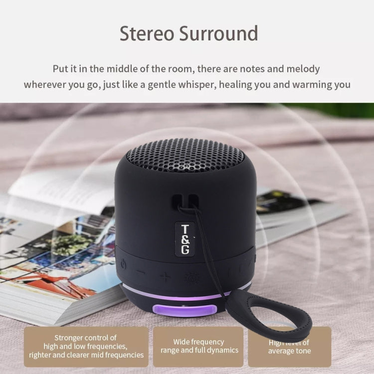 T&G TG294 TWS LED Mini Portable Wireless Stereo Sound Outdoor Speaker, TG294