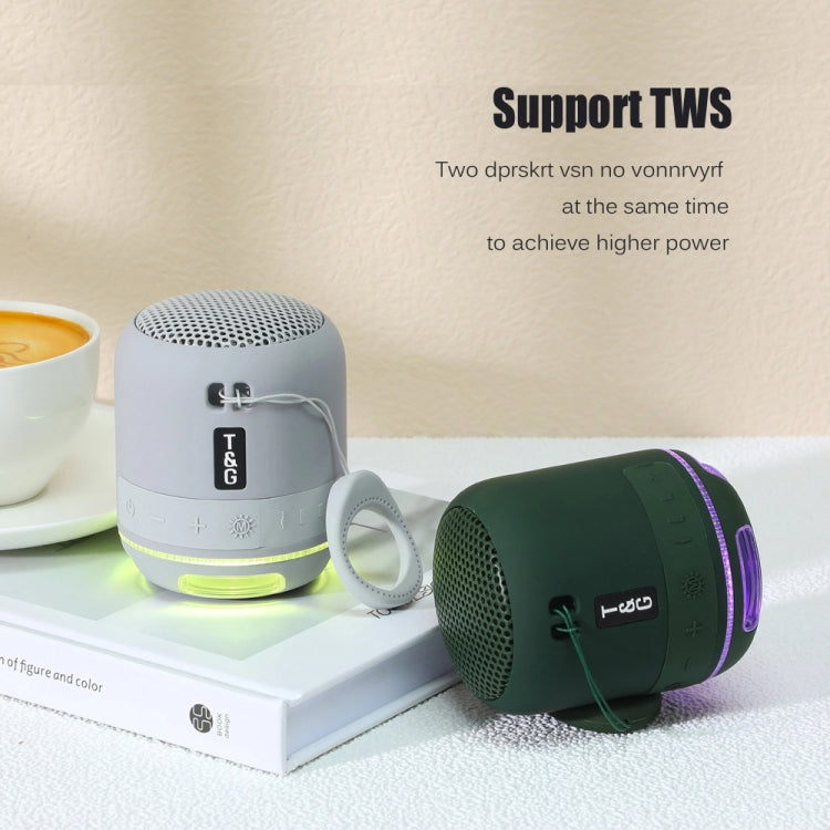 T&G TG294 TWS LED Mini Portable Wireless Stereo Sound Outdoor Speaker, TG294