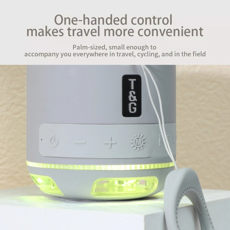 T&G TG294 TWS LED Mini Portable Wireless Stereo Sound Outdoor Speaker, TG294