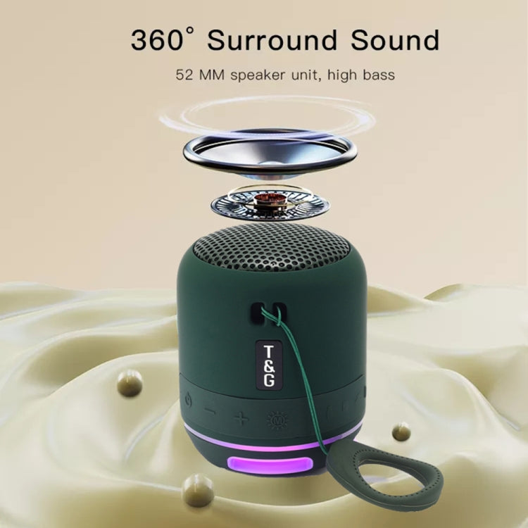 T&G TG294 TWS LED Mini Portable Wireless Stereo Sound Outdoor Speaker, TG294