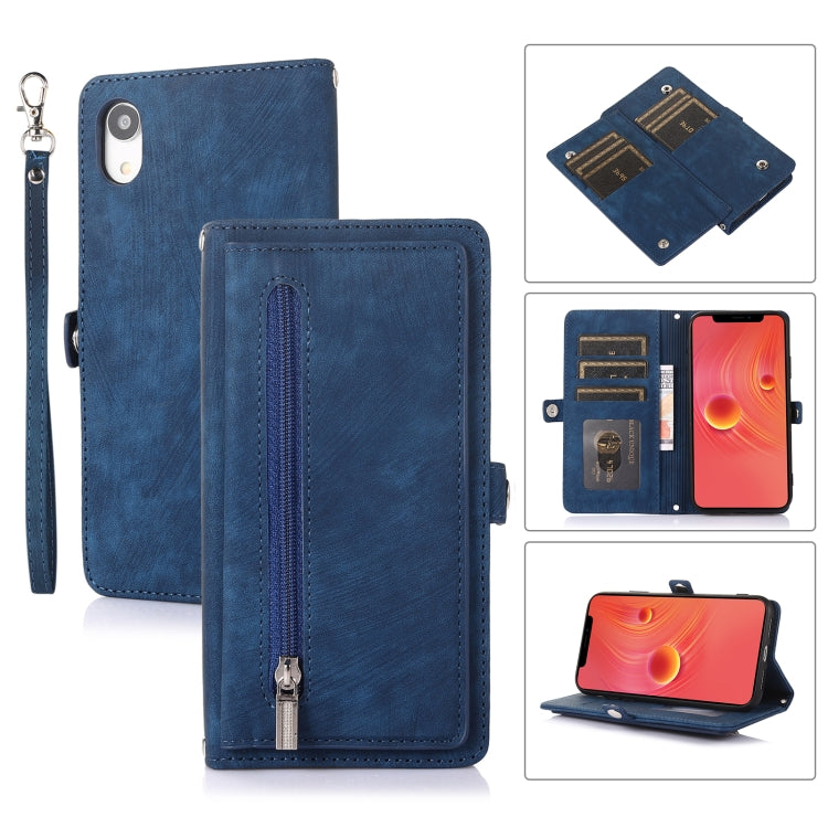 Zipper Card Slot Buckle Wallet Leather Phone Case, For iPhone 8 / 7 / SE 2020 2022, For iPhone XR, For iPhone 11, For iPhone 13 Pro
