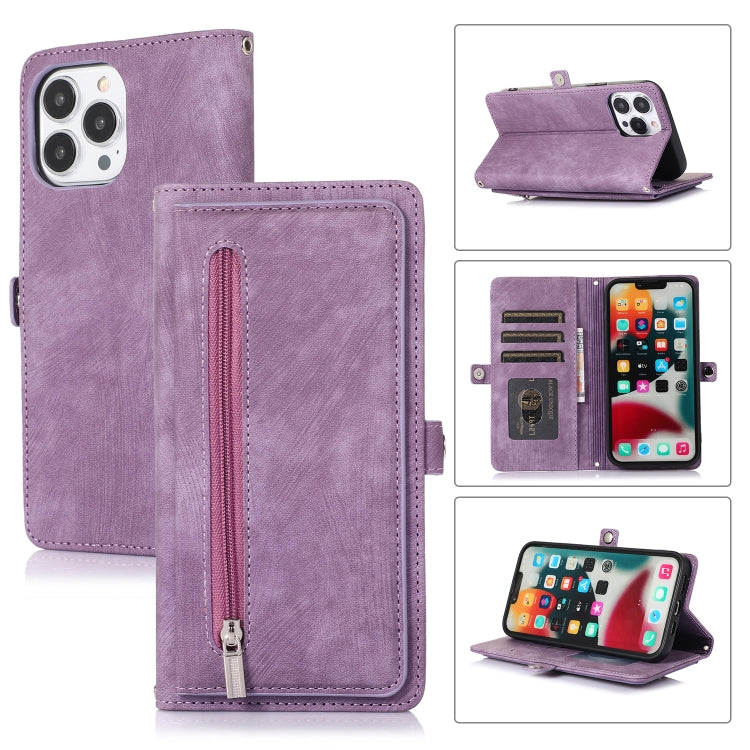 Zipper Card Slot Buckle Wallet Leather Phone Case, For iPhone 8 / 7 / SE 2020 2022, For iPhone XR, For iPhone 11, For iPhone 13 Pro