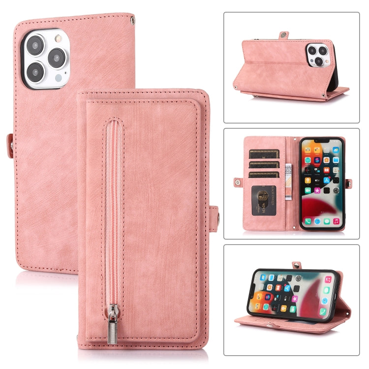 Zipper Card Slot Buckle Wallet Leather Phone Case, For iPhone 8 / 7 / SE 2020 2022, For iPhone XR, For iPhone 11, For iPhone 13 Pro