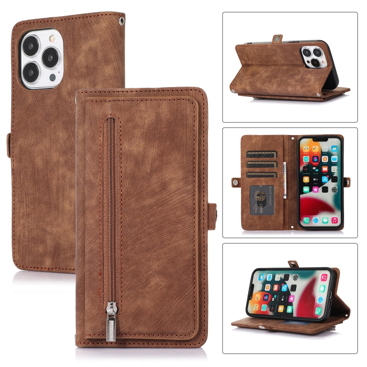 Zipper Card Slot Buckle Wallet Leather Phone Case, For iPhone 8 / 7 / SE 2020 2022, For iPhone XR, For iPhone 11, For iPhone 13 Pro