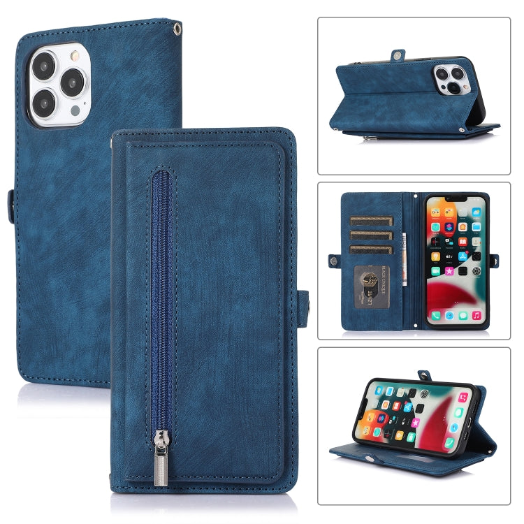 Zipper Card Slot Buckle Wallet Leather Phone Case, For iPhone 8 / 7 / SE 2020 2022, For iPhone XR, For iPhone 11, For iPhone 13 Pro