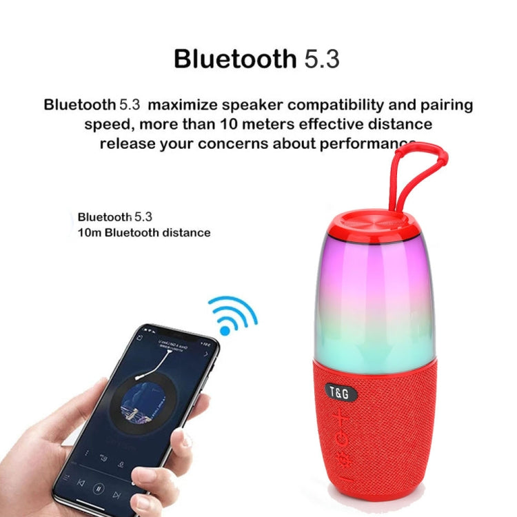 T&G TG644 5W High Power RGB Light Portable Bluetooth Speaker, TG644