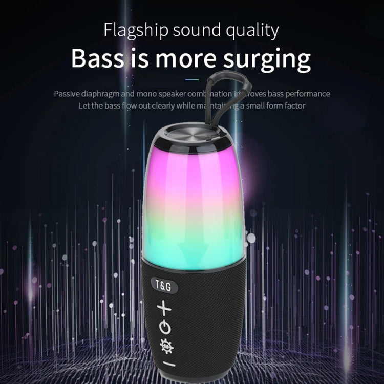 T&G TG644 5W High Power RGB Light Portable Bluetooth Speaker, TG644