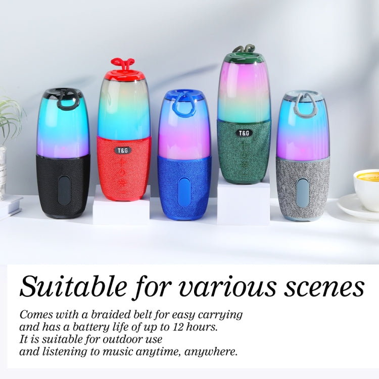 T&G TG644 5W High Power RGB Light Portable Bluetooth Speaker, TG644