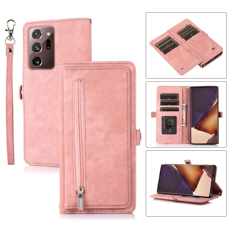 Zipper Card Slot Buckle Wallet Leather Phone Case, For Samsung Galaxy Note20 Ultra, For Samsung Galaxy S10, For Samsung Galaxy S20+, For Samsung Galaxy S21