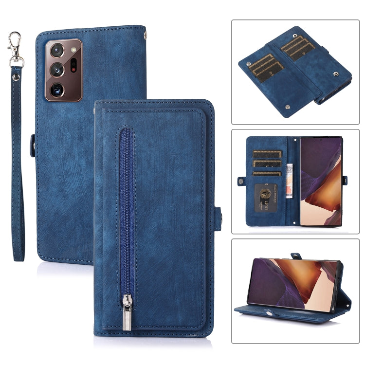 Zipper Card Slot Buckle Wallet Leather Phone Case, For Samsung Galaxy Note20 Ultra, For Samsung Galaxy S10, For Samsung Galaxy S20+, For Samsung Galaxy S21