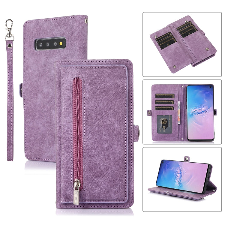 Zipper Card Slot Buckle Wallet Leather Phone Case, For Samsung Galaxy Note20 Ultra, For Samsung Galaxy S10, For Samsung Galaxy S20+, For Samsung Galaxy S21