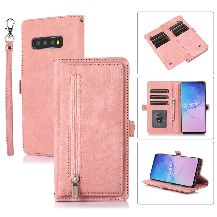 Zipper Card Slot Buckle Wallet Leather Phone Case, For Samsung Galaxy Note20 Ultra, For Samsung Galaxy S10, For Samsung Galaxy S20+, For Samsung Galaxy S21