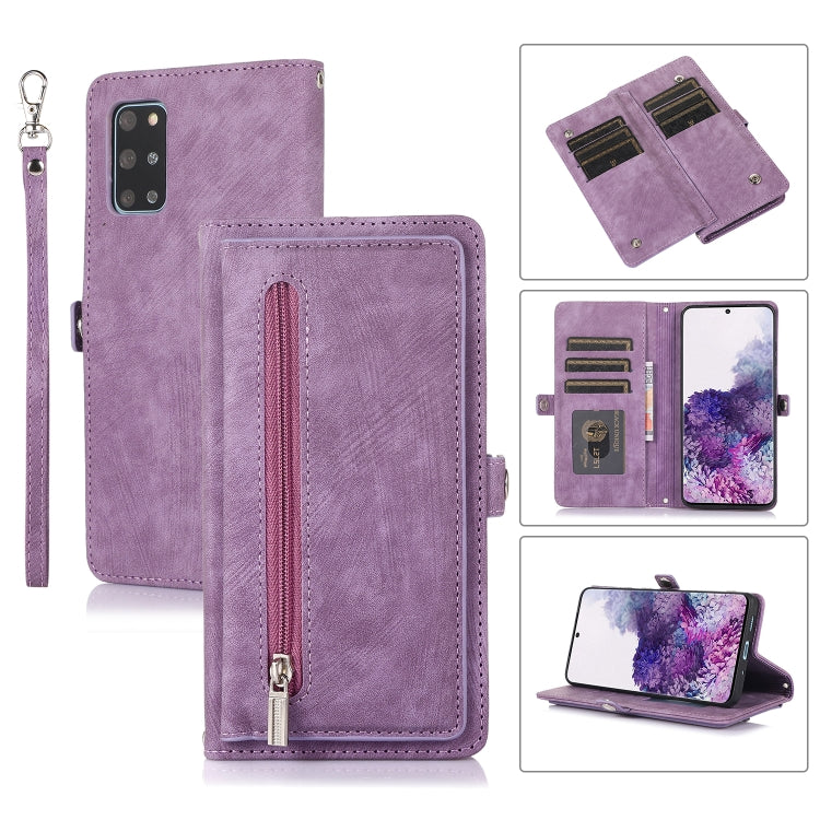 Zipper Card Slot Buckle Wallet Leather Phone Case, For Samsung Galaxy Note20 Ultra, For Samsung Galaxy S10, For Samsung Galaxy S20+, For Samsung Galaxy S21