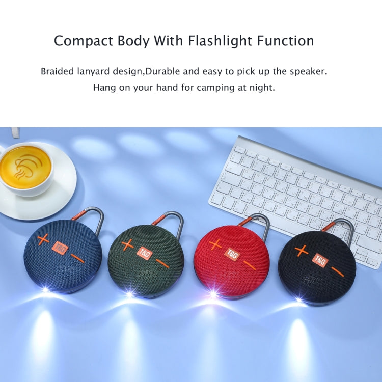 T&G TG648 TWS Outdoor Mini Portable Wireless Bluetooth Speaker with LED Light, TG648