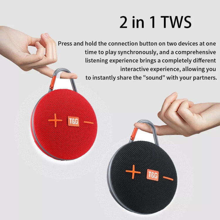 T&G TG648 TWS Outdoor Mini Portable Wireless Bluetooth Speaker with LED Light, TG648