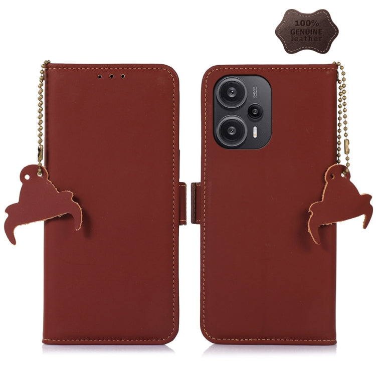 Genuine Leather Magnetic RFID Leather Phone Case