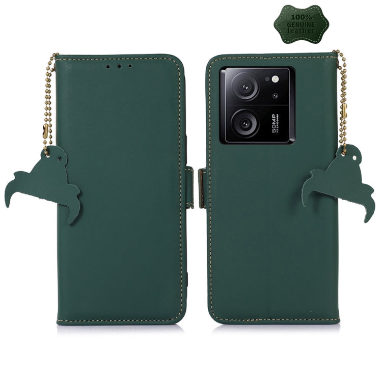 Genuine Leather Magnetic RFID Leather Phone Case