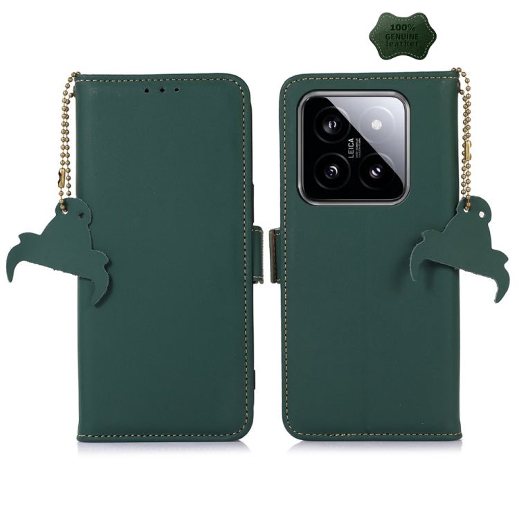Genuine Leather Magnetic RFID Leather Phone Case