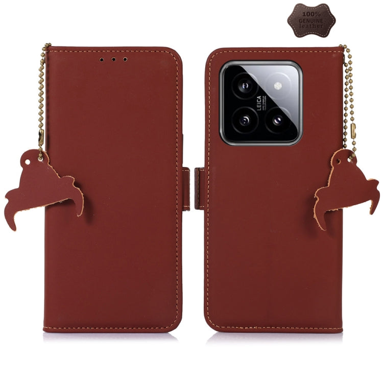 Genuine Leather Magnetic RFID Leather Phone Case