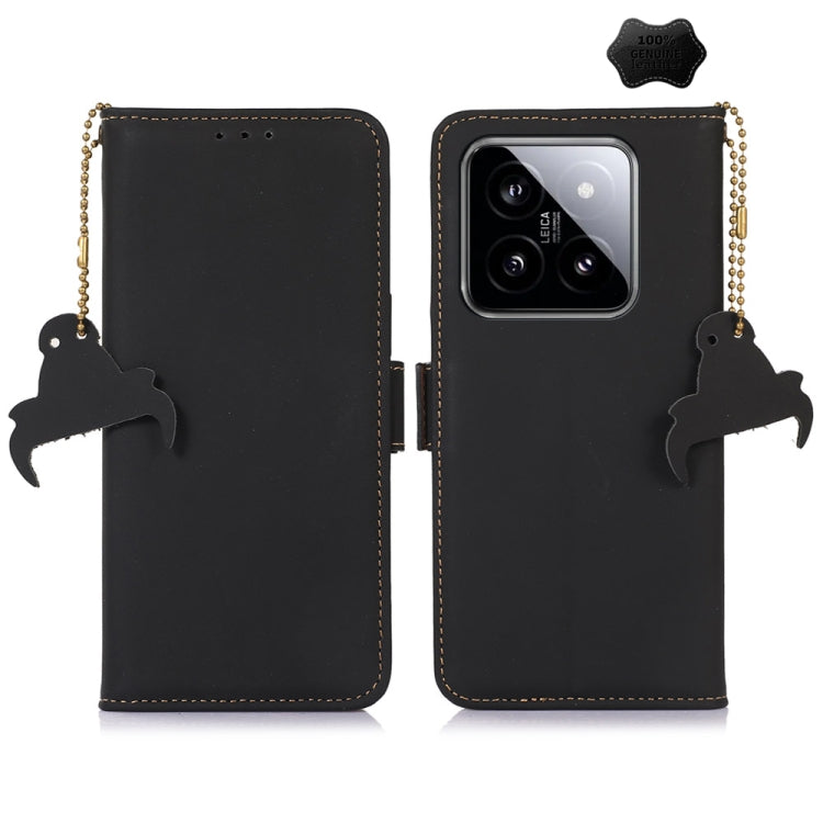 Genuine Leather Magnetic RFID Leather Phone Case