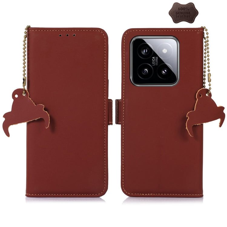 Genuine Leather Magnetic RFID Leather Phone Case