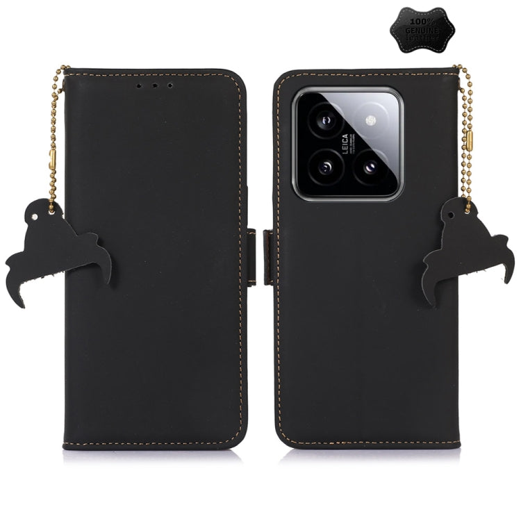 Genuine Leather Magnetic RFID Leather Phone Case