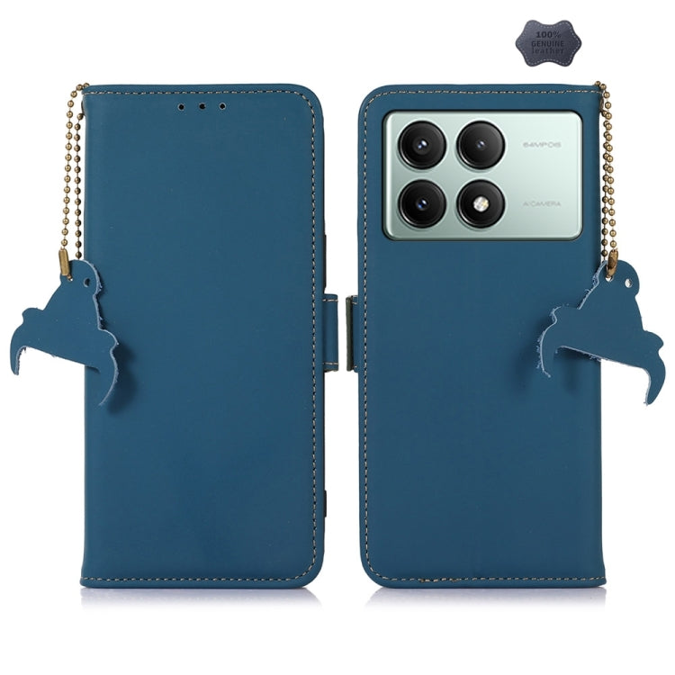 Genuine Leather Magnetic RFID Leather Phone Case