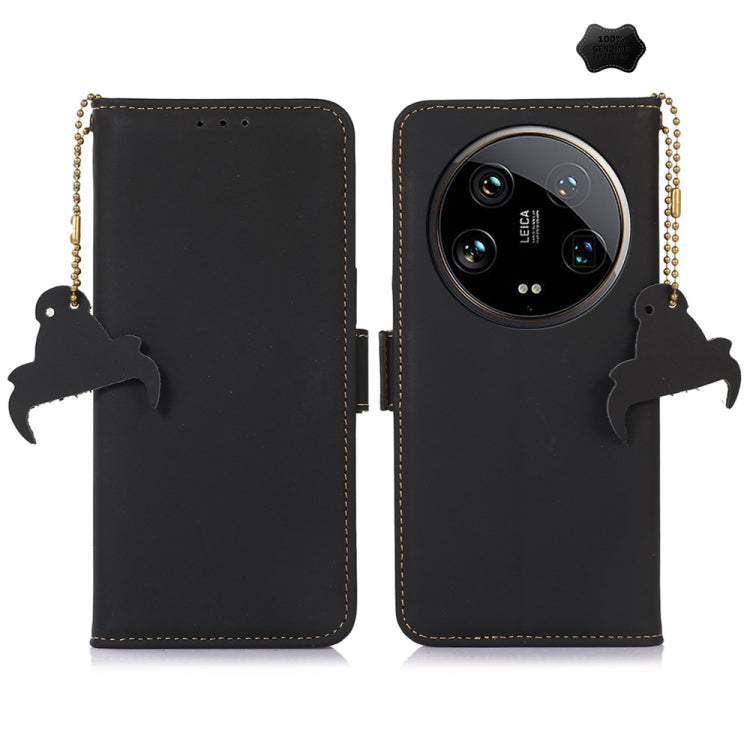 Genuine Leather Magnetic RFID Leather Phone Case