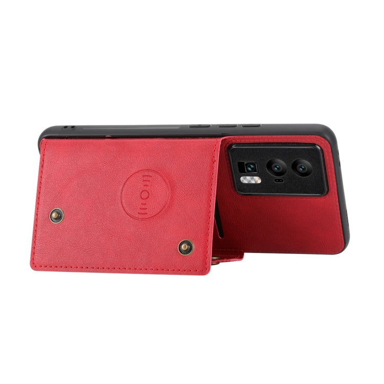 Double Buckle Magnetic PU+TPU Phone Case, For Xiaomi Redmi K60 / K60 Pro, For Xiaomi Poco X5 / Redmi Note 12 5G Global, For Xiaomi Poco X5 Pro / Redmi Note 12 Pro Speed