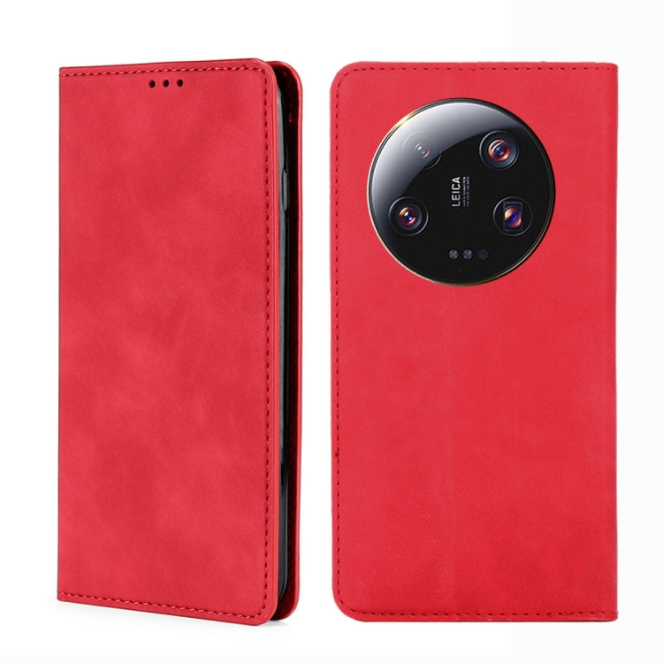 Skin Feel Magnetic Leather Phone Case