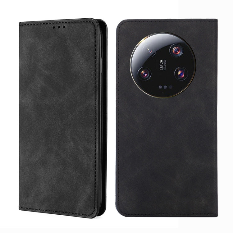 Skin Feel Magnetic Leather Phone Case