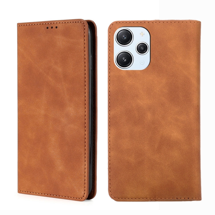 Skin Feel Magnetic Leather Phone Case